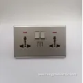 2 Gang 2 Way Wall Light Switch Socket